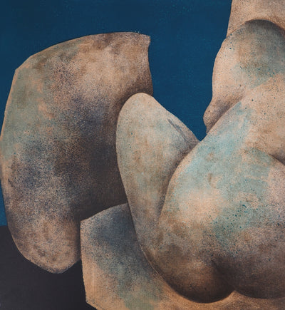 Claude GAVEAU : Hommage à la femme : Nu de dos - Lithographie (détail)