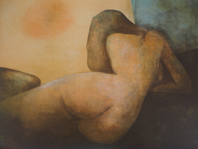 Claude GAVEAU : Nu de dos - Lithographie