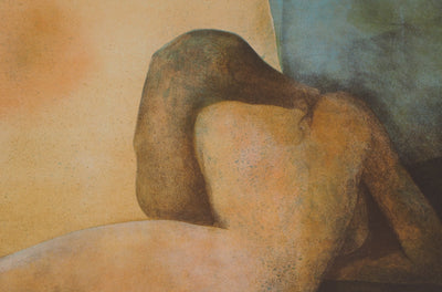 Claude GAVEAU : Nu de dos - Lithographie (détail)