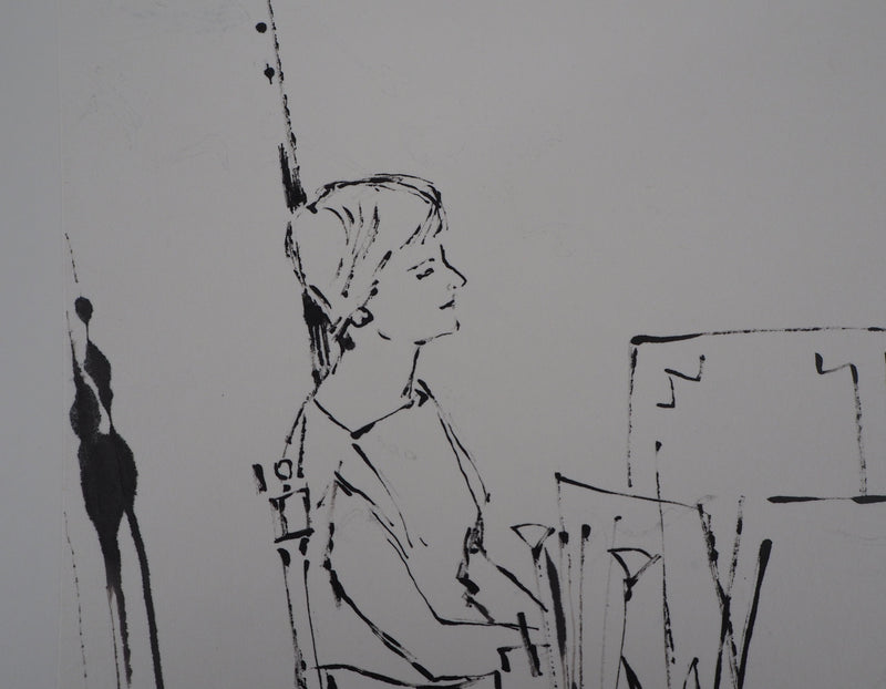 René GENIS : Jeune femme dans l&