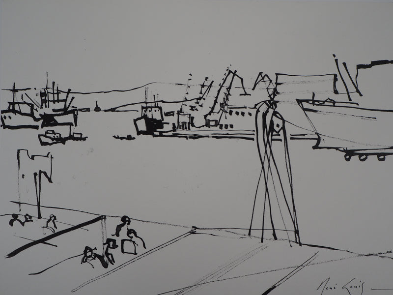 René GENIS : Athènes, 1978 - Dessin