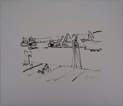 René GENIS : Athènes, 1978 - Dessin (détail)