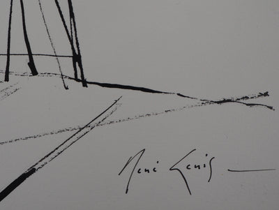 René GENIS : Athènes, 1978 - Dessin (détail)