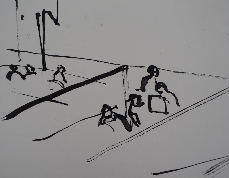 René GENIS : Athènes, 1978 - Dessin (détail)