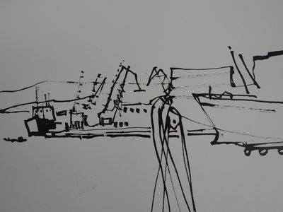 René GENIS : Athènes, 1978 - Dessin (détail)