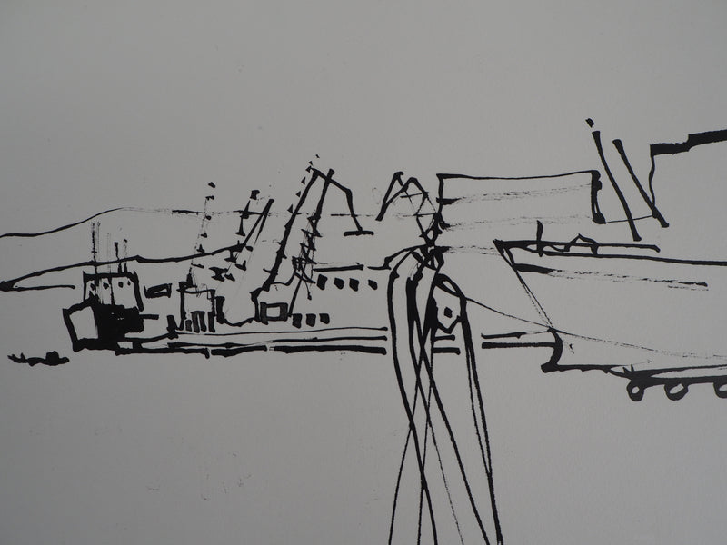 René GENIS : Athènes, 1978 - Dessin (détail)