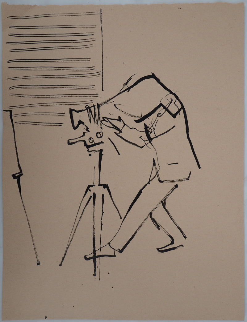 René GENIS : Le photographe - Dessin