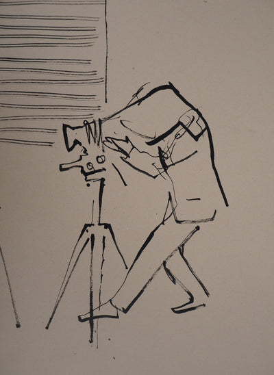 René GENIS : Le photographe - Dessin (détail)