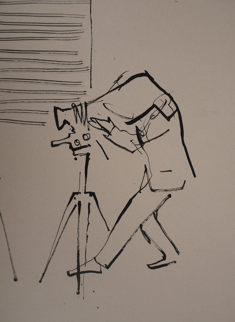 René GENIS : Le photographe - Dessin (détail)
