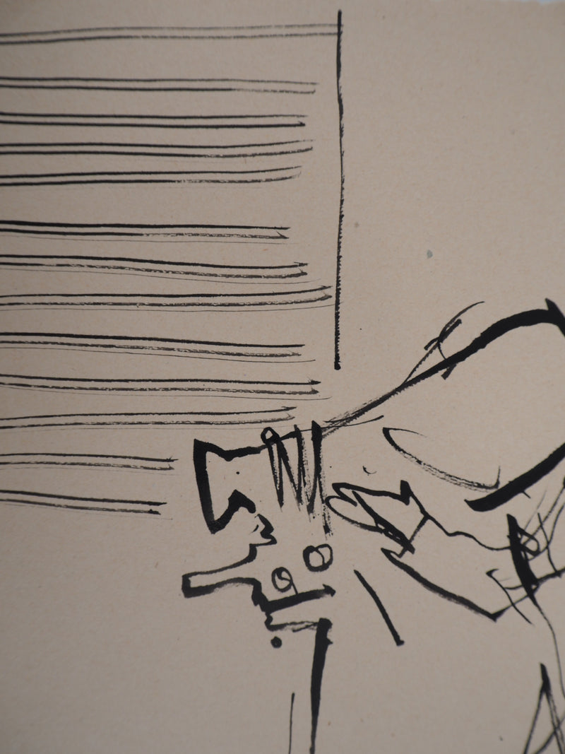 René GENIS : Le photographe - Dessin (détail)