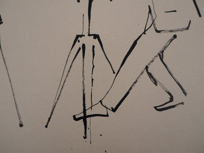 René GENIS : Le photographe - Dessin (détail)