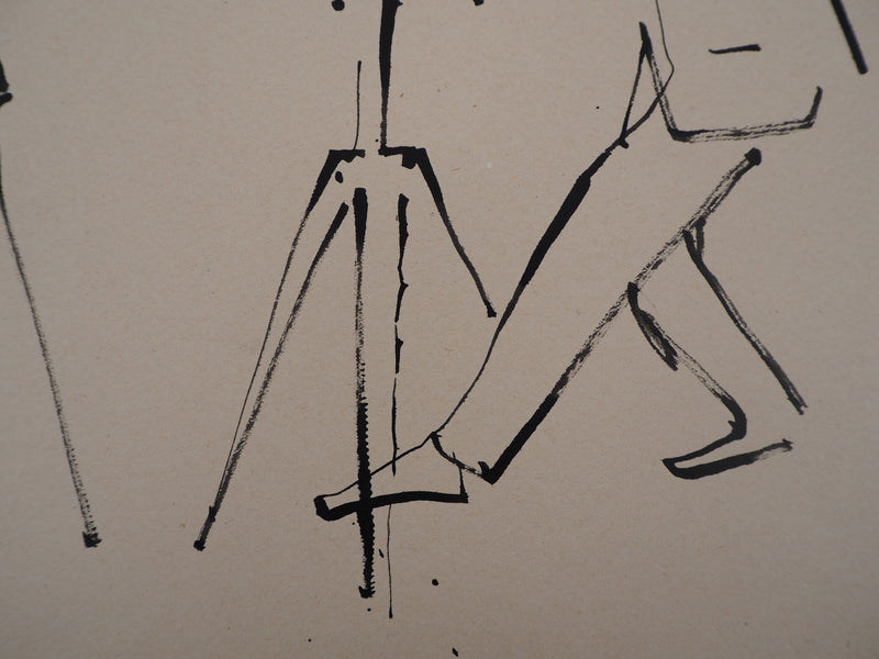 René GENIS : Le photographe - Dessin (détail)