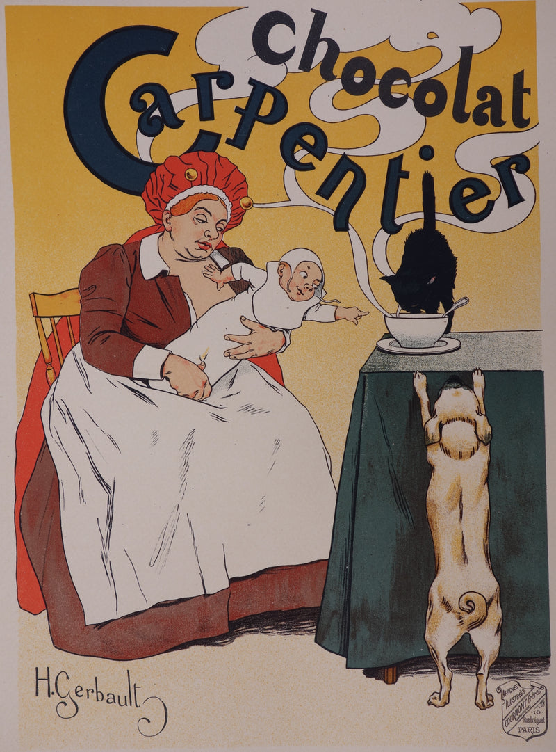 Henri GERBAULT : Chocolat Carpentier - Affiche (détail)