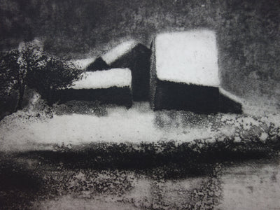 Luc GERBIER : Petite Russie - Gravure (détail)