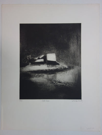 Luc GERBIER : Petite Russie - Gravure (détail)