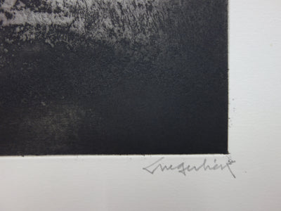 Luc GERBIER : Petite Russie - Gravure (détail)