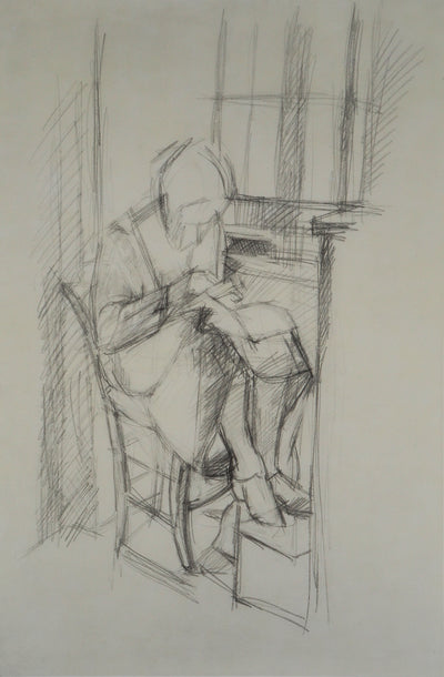 Alberto GIACOMETTI : Femme au bord de la fenêtre - Lithographie