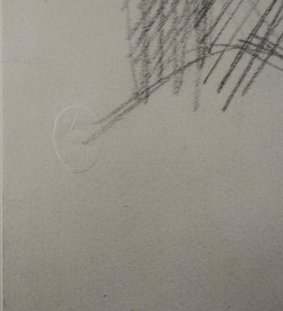 Alberto GIACOMETTI : Femme au bord de la fenêtre - Lithographie (détail)