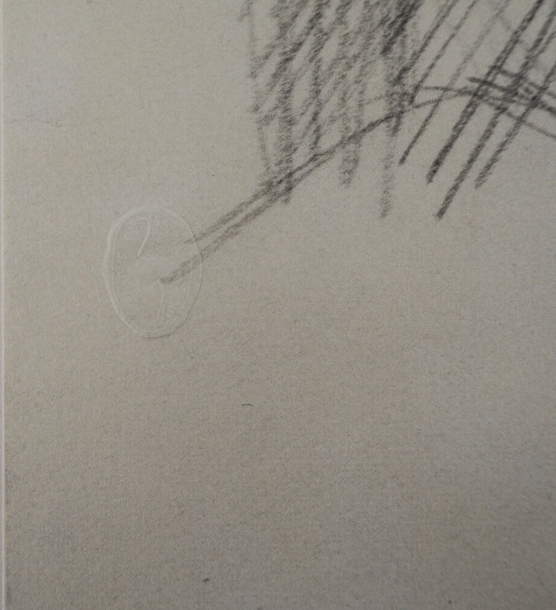 Alberto GIACOMETTI : Femme au bord de la fenêtre - Lithographie (détail)