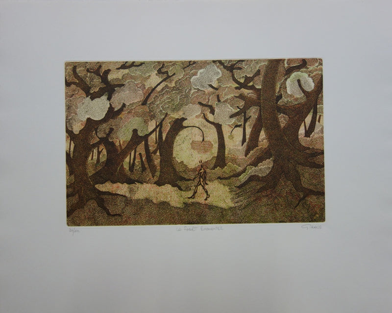  GIRAUD : La forêt enchantée - Gravure