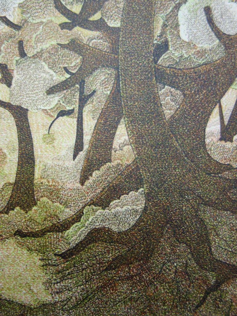  GIRAUD : La forêt enchantée - Gravure (détail)