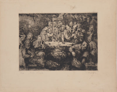 Simon GLATZER : Fête russe - Gravure (détail)