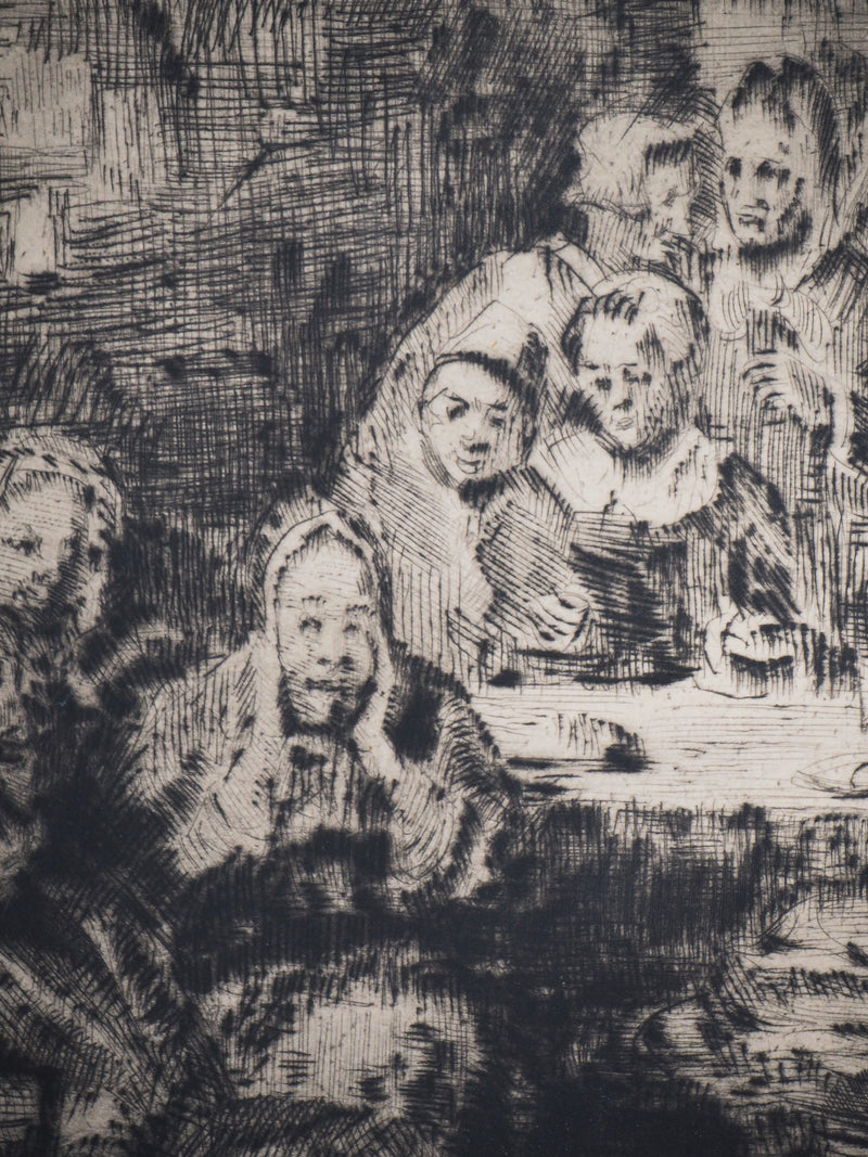 Simon GLATZER : Fête russe - Gravure (détail)
