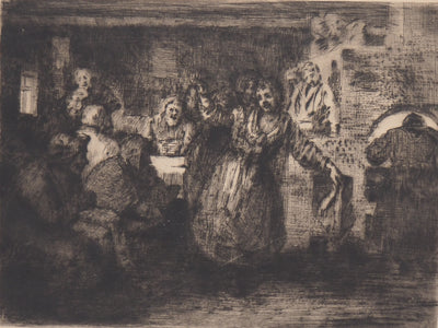 Simon GLATZER : Intérieur Russe - Gravure