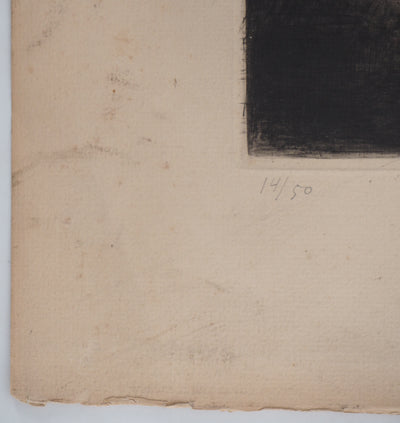 Simon GLATZER : Intérieur Russe - Gravure (détail)