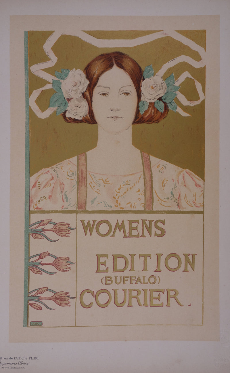 Alice RUSSELL GLENNY : Jeune femme à la fleur, 1897 - Affiche (détail)