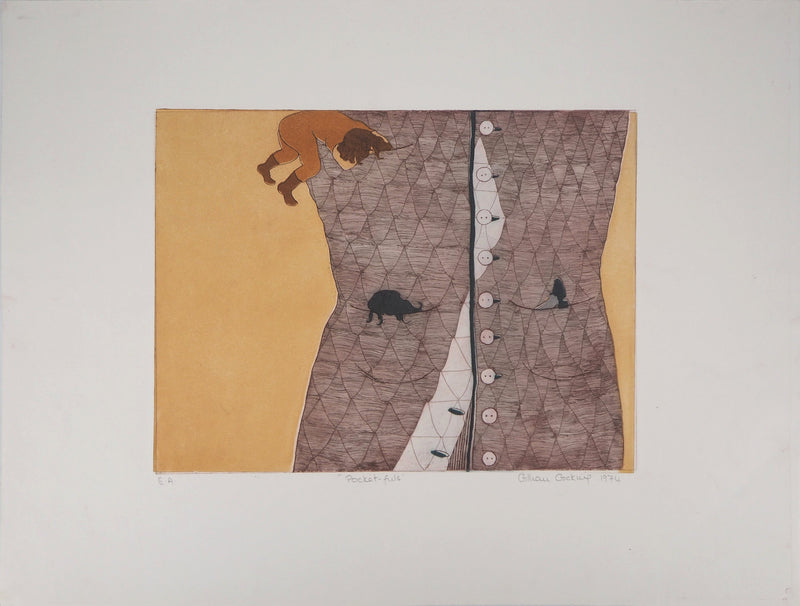 Gillian GOCKING : Pocket-fuls, 1974 - Gravure (détail)