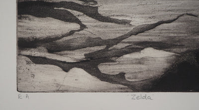 Gallian GOCKING : Zelda, 1974 - Gravure (détail)