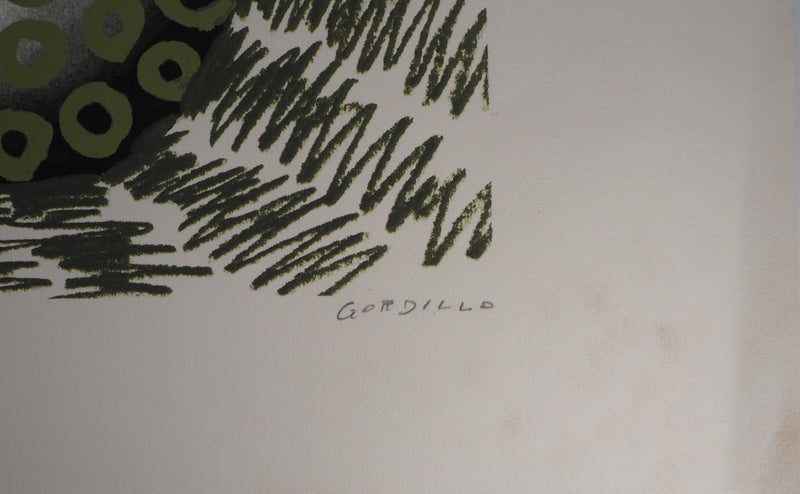 Luis GORDILLO : Composition pour les JO - 1992 - Lithographie (détail)