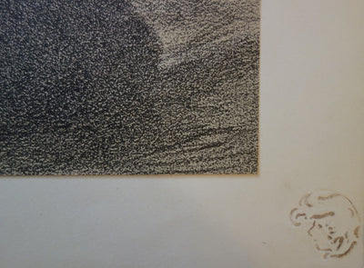 Fernad-Louis GOTTLOB : La Promise - Lithographie (détail)