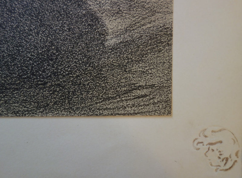 Fernad-Louis GOTTLOB : La Promise - Lithographie (détail)