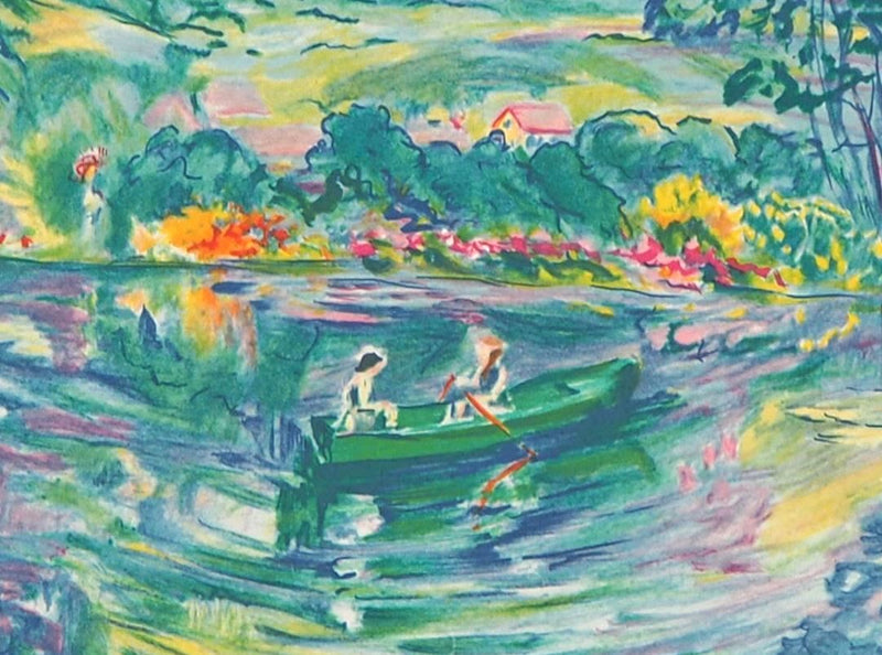 Jacqueline GOUGIS : Printemps à Giverny - Lithographie (détail)