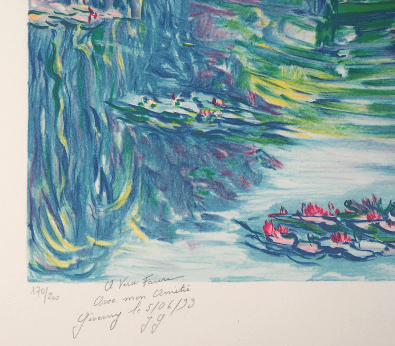 Jacqueline GOUGIS : Printemps à Giverny - Lithographie (détail)