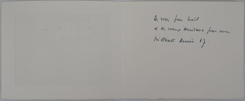 Simone GOUYON : Bouquet de fleur, 1967 - Gravure (détail)