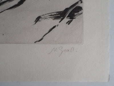 Nathalie GRALL : Hors champs III - Gravure (détail)
