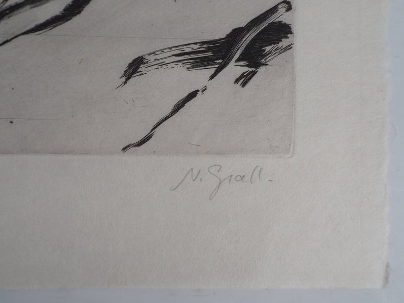 Nathalie GRALL : Hors champs III - Gravure (détail)