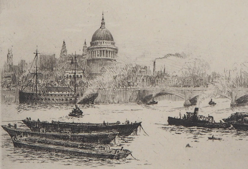 James GRANT : Cathédrale Saint-Paul de Londres - Gravure (détail)