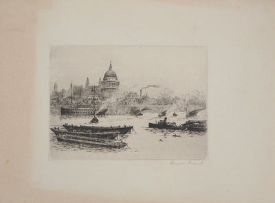 James GRANT : Cathédrale Saint-Paul de Londres - Gravure (détail)