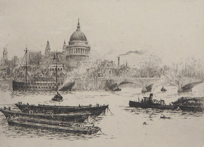 James GRANT : Cathédrale Saint-Paul de Londres - Gravure (détail)