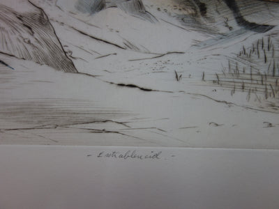 Claude GROSCHENE : Extra bleu ciel - Gravure (détail)
