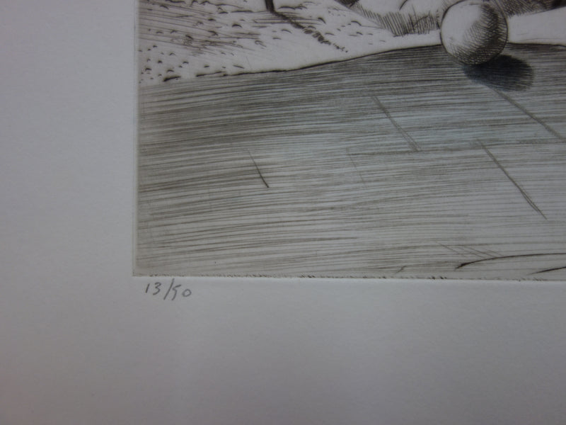 Claude GROSCHENE : Extra bleu ciel - Gravure (détail)