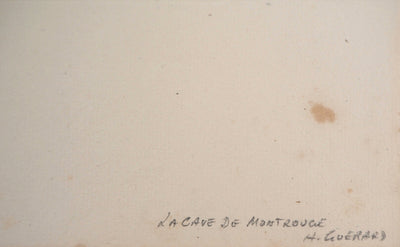 Henri GUERARD : La Cave de Montrouge - Gravure (détail)