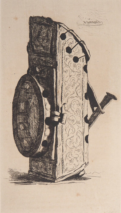 Henri GUERARD : La Lanterne d'avare, 1874 - Gravure (détail)