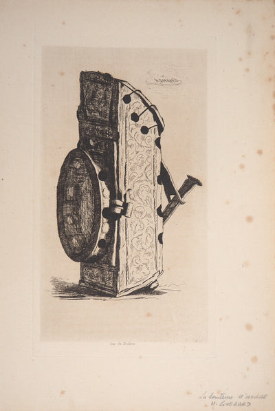 Henri GUERARD : La Lanterne d'avare, 1874 - Gravure (détail)