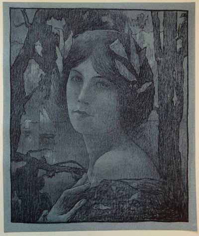 Henri GUINIER : Nuit douce - Lithographie (détail)