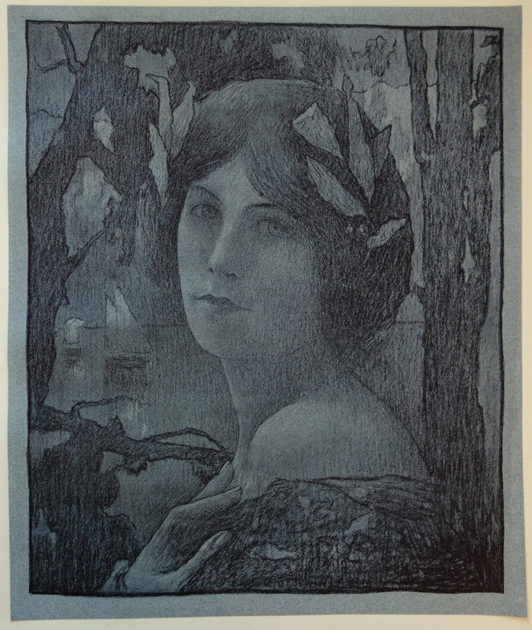 Henri GUINIER : Nuit douce - Lithographie (détail)